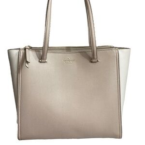 Kate Spade Kona Patterson Drive Tote beige leather bag